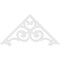 Ekena Millwork Pitch Hurley Architectural Grade PVC Gable Pediment, 72"W x 36"H x 1"P (12/12) GPP072X036X100HUR - alternate 3